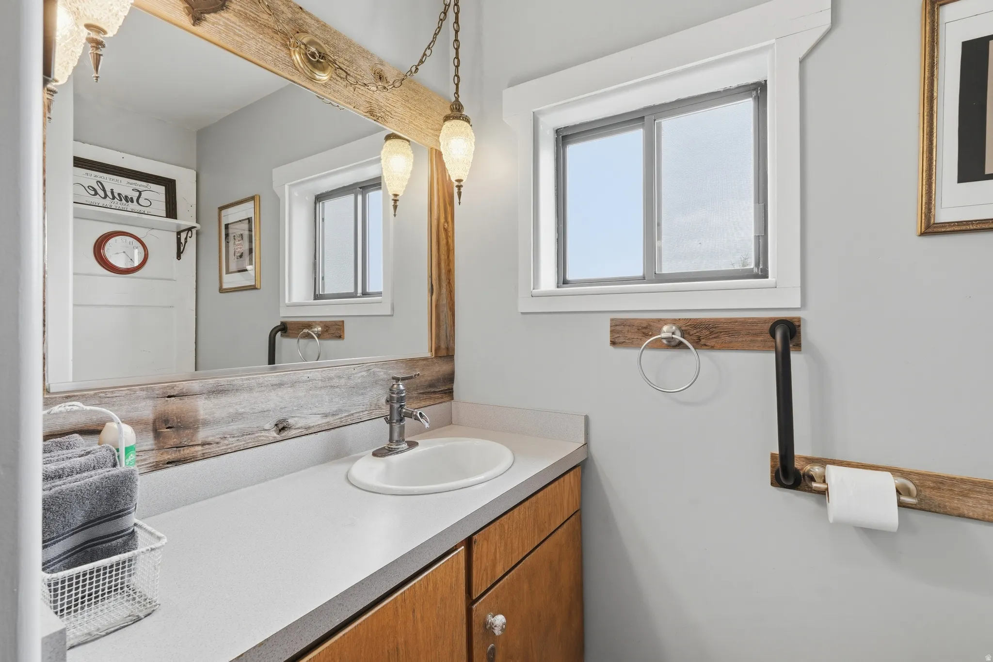 Bathroom featuring vanity