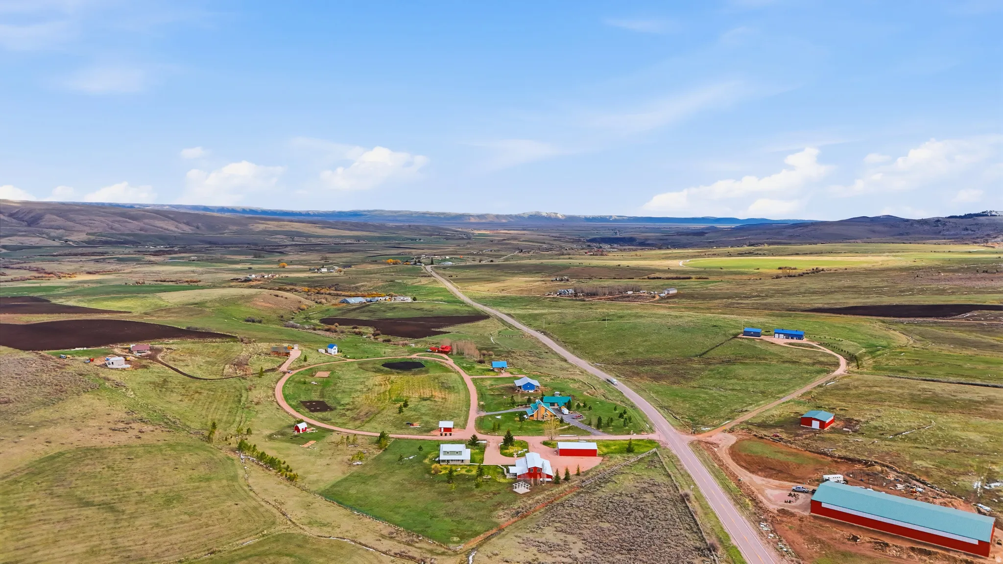 View of rural area with a mountain backdrop