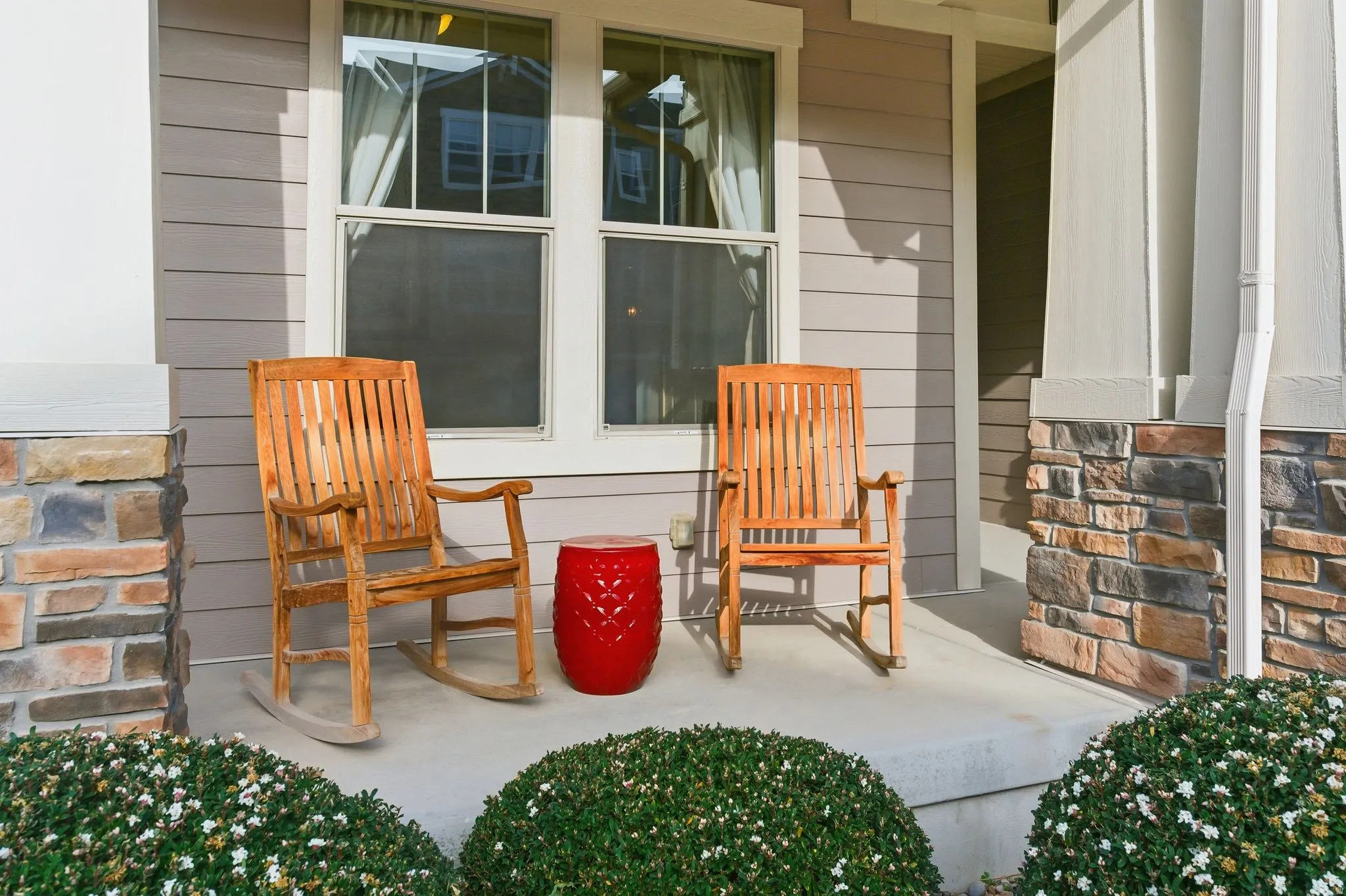 View of front porch