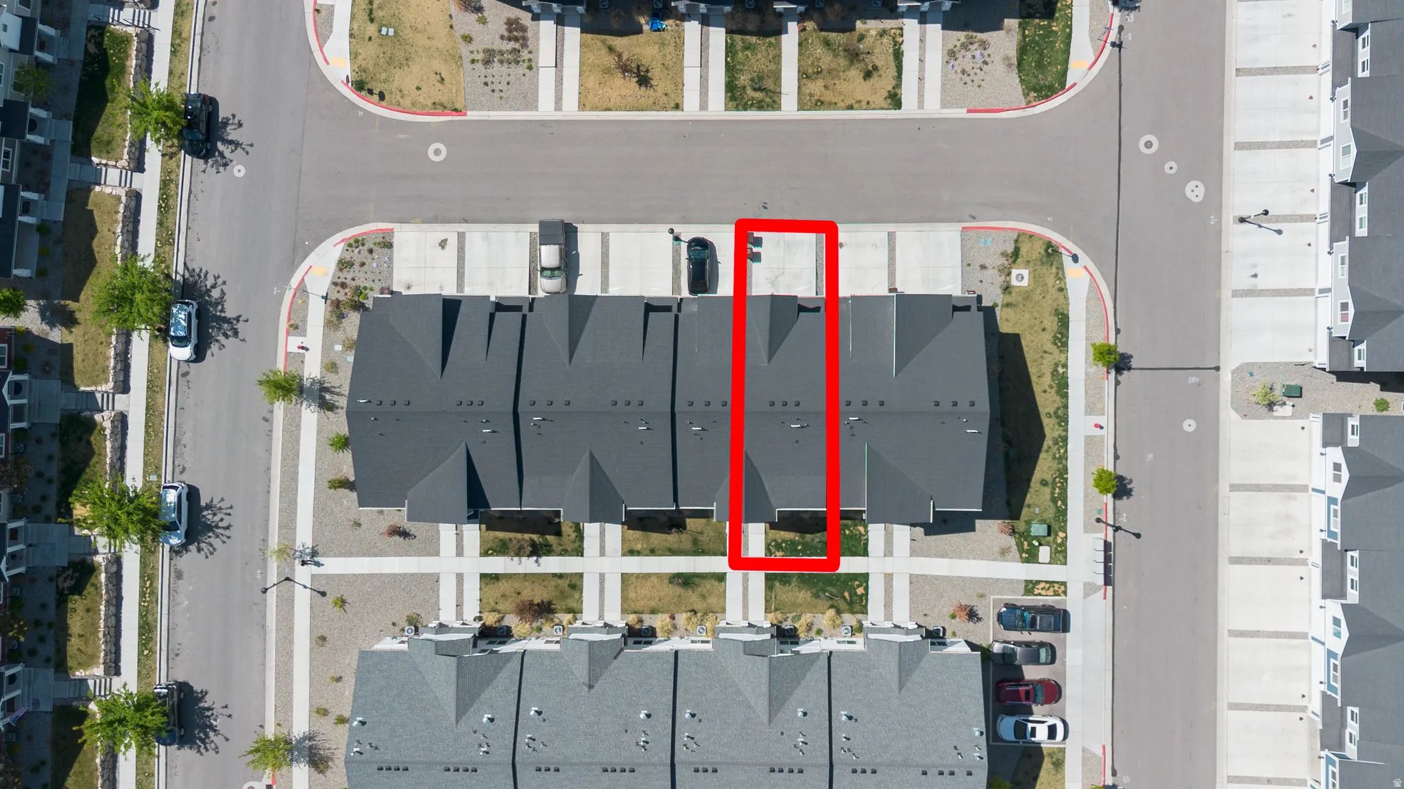 View of property location with property boundaries highlighted