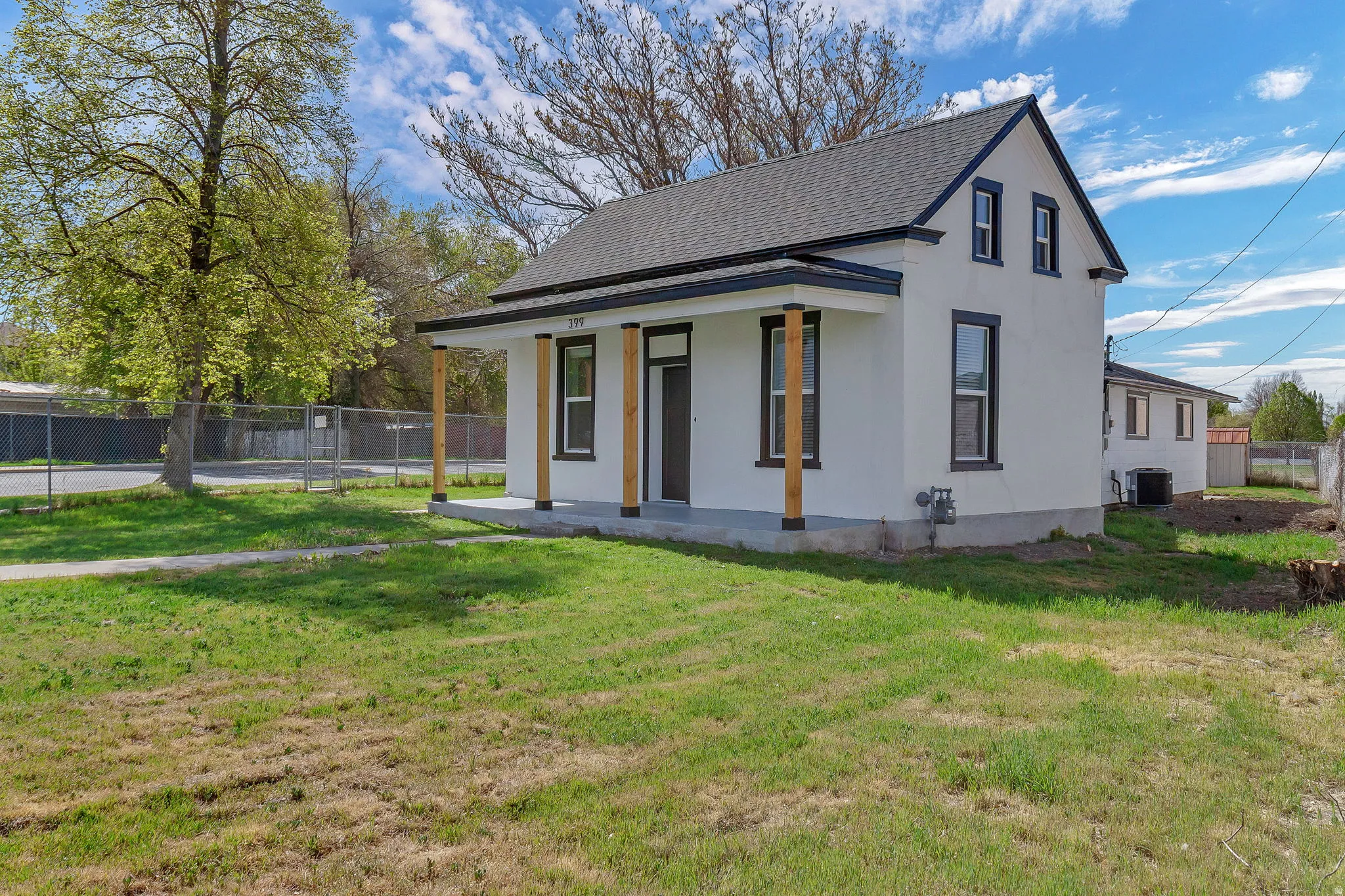 View of master bedroom porch facing Pacific Dr.