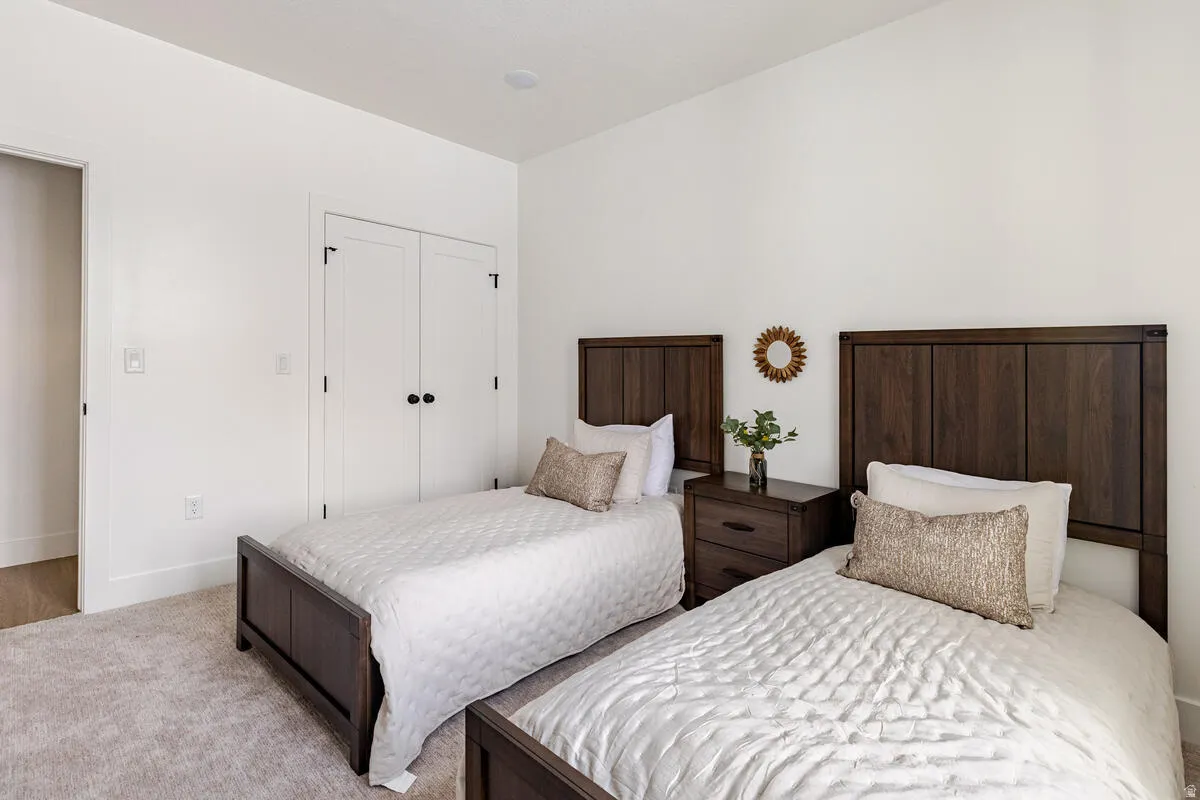 Large bedroom with large closet.