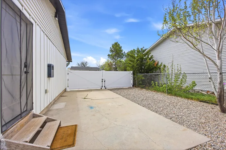 View of patio / terrace featuring a gate
