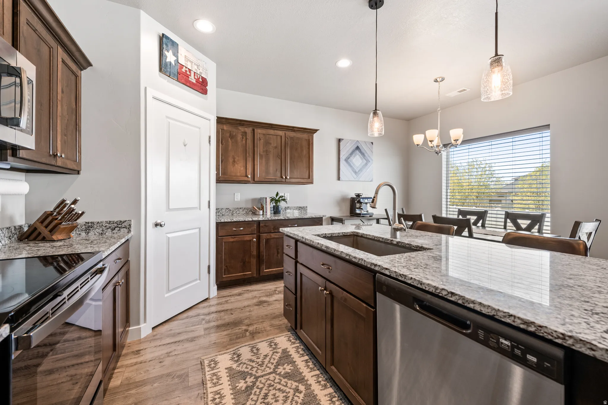 Kitchen and dining area