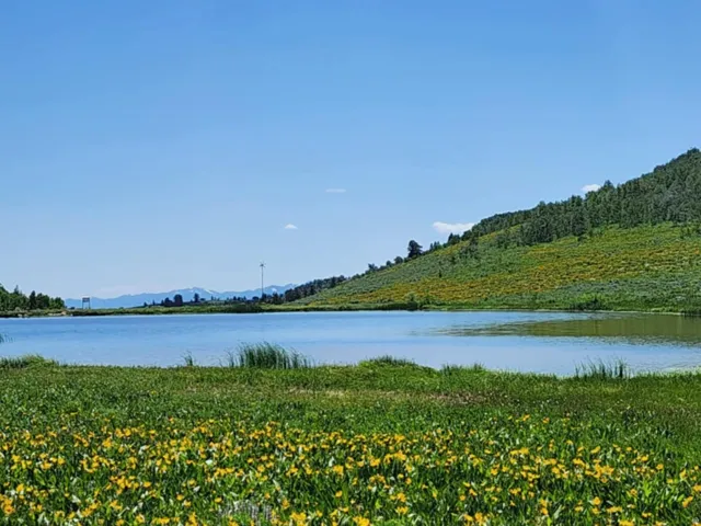 Water view featuring a mountainous background