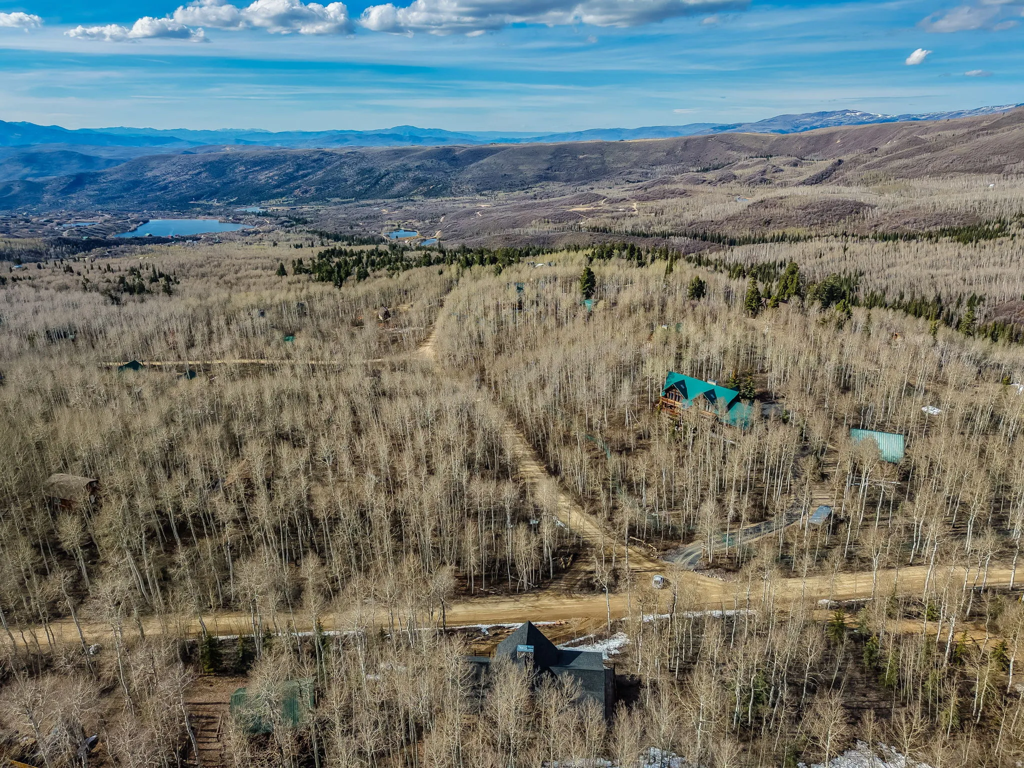 Drone / aerial view of mountains