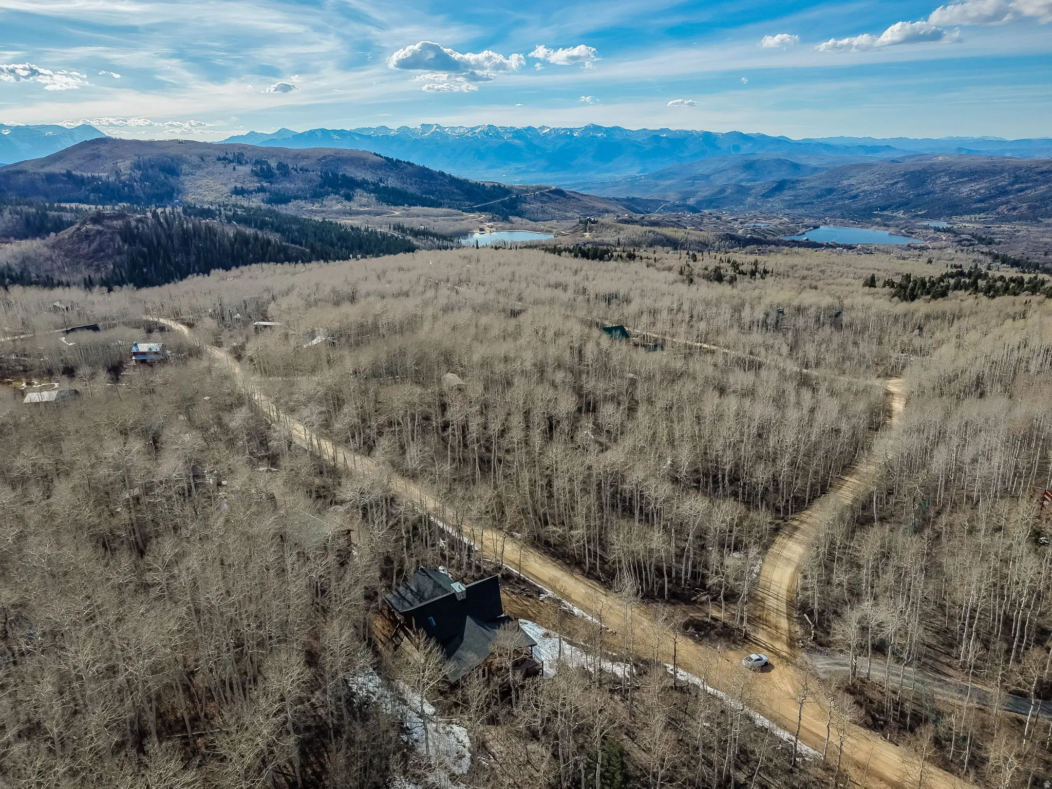 Aerial view of mountains