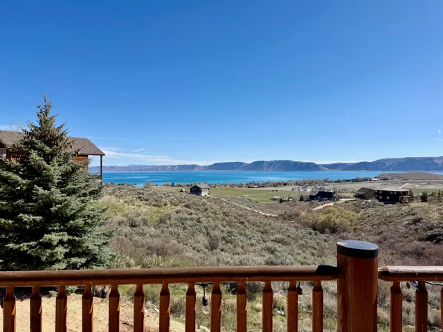 View of mountain background and lake view