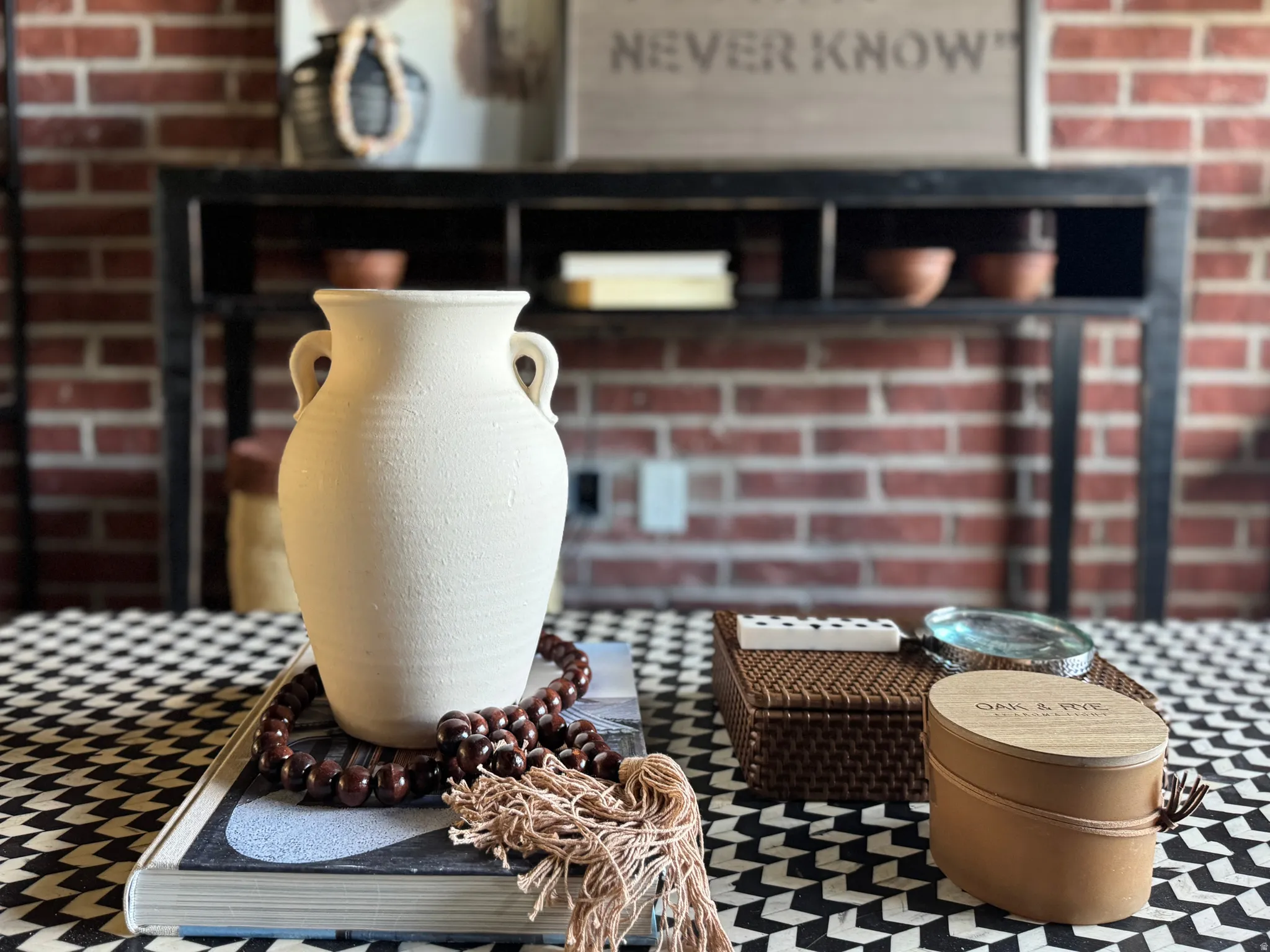 Detailed view of brick wall