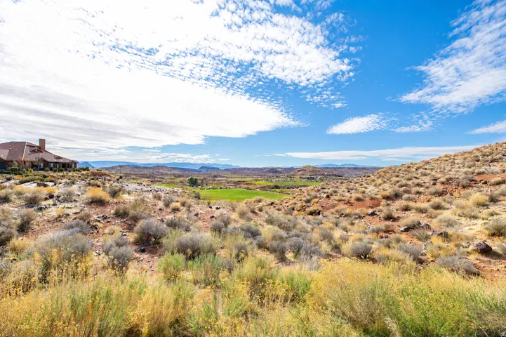 Expansive outdoor setting with distant mountain scenery