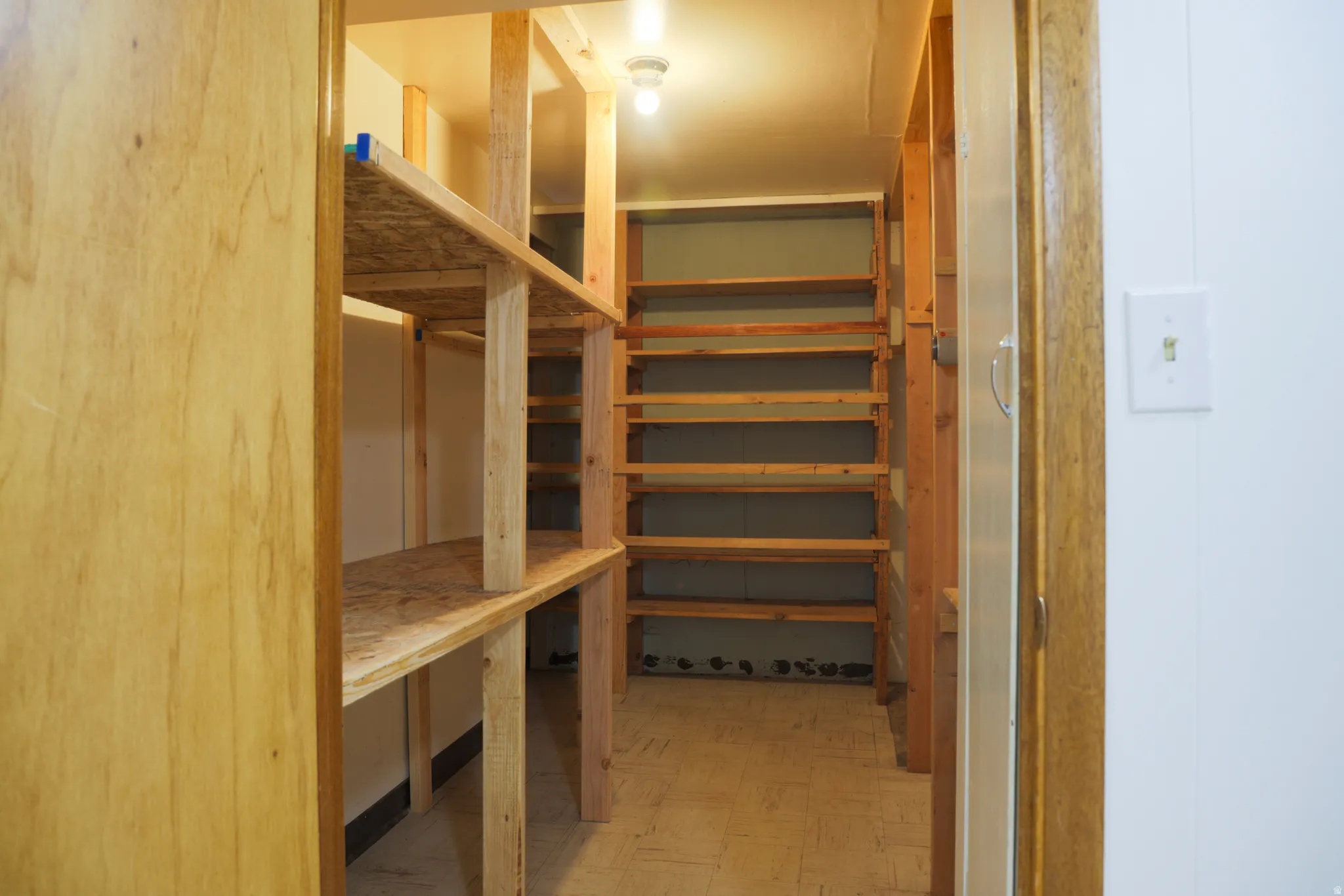 View of storage room downstairs