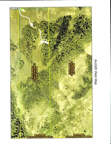 Aerial overview of property's location featuring property boundaries highlighted