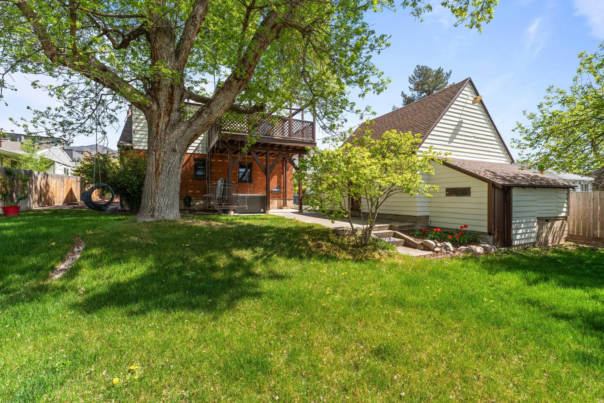 Rear view of property with a patio
