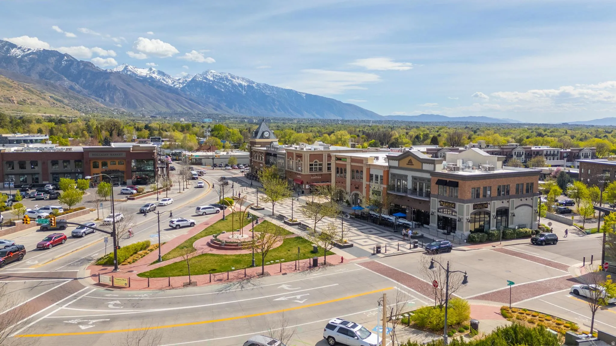 Bird's eye view of mountains