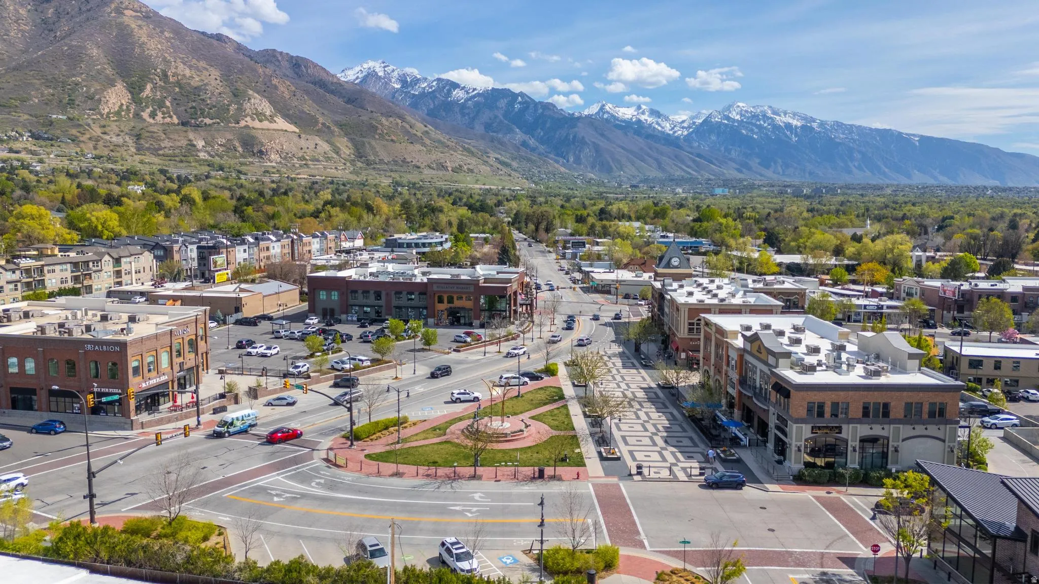Drone / aerial view of mountains