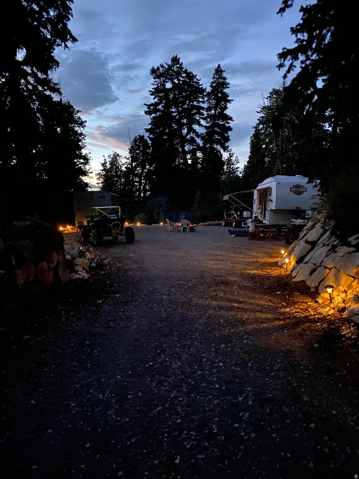 Large parking & camping area