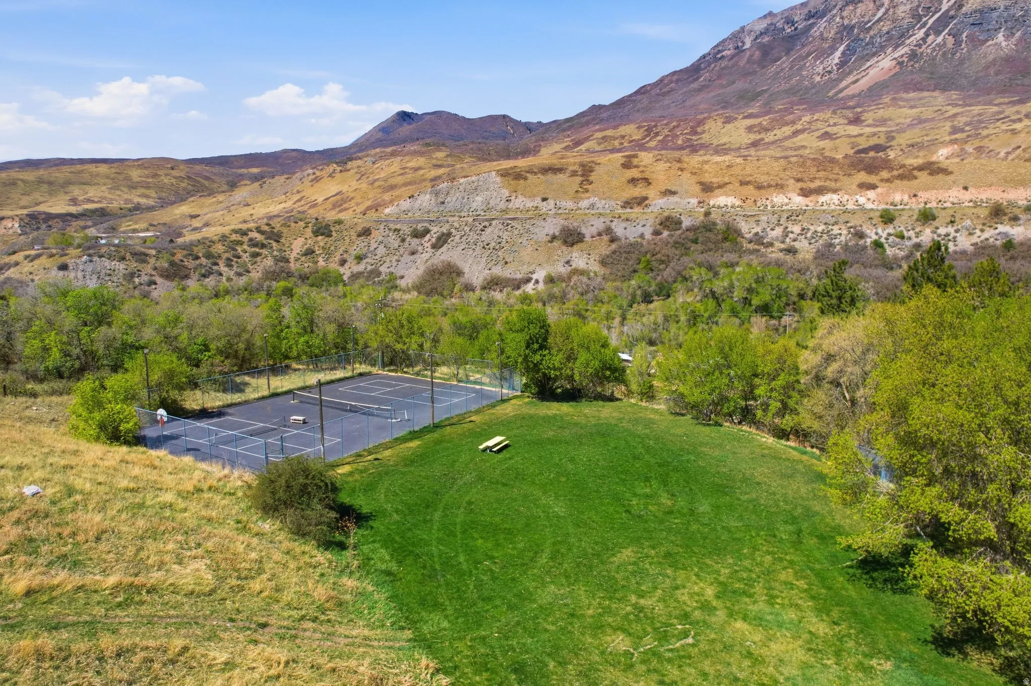 Drone / aerial view of mountains
