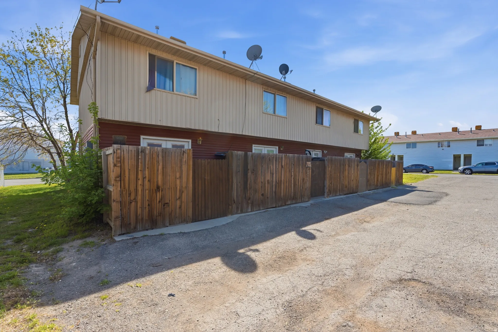 Back of property