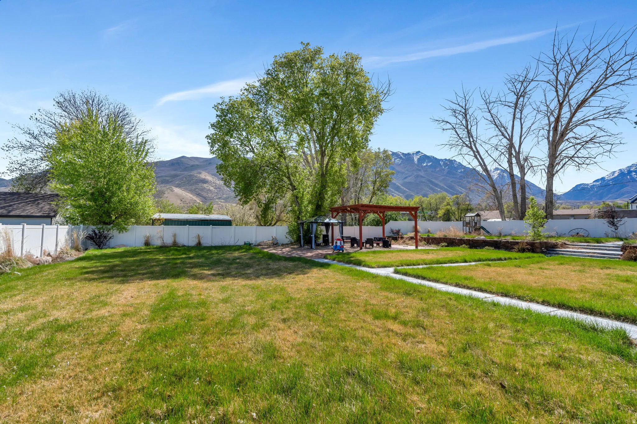 Fully fenced yard