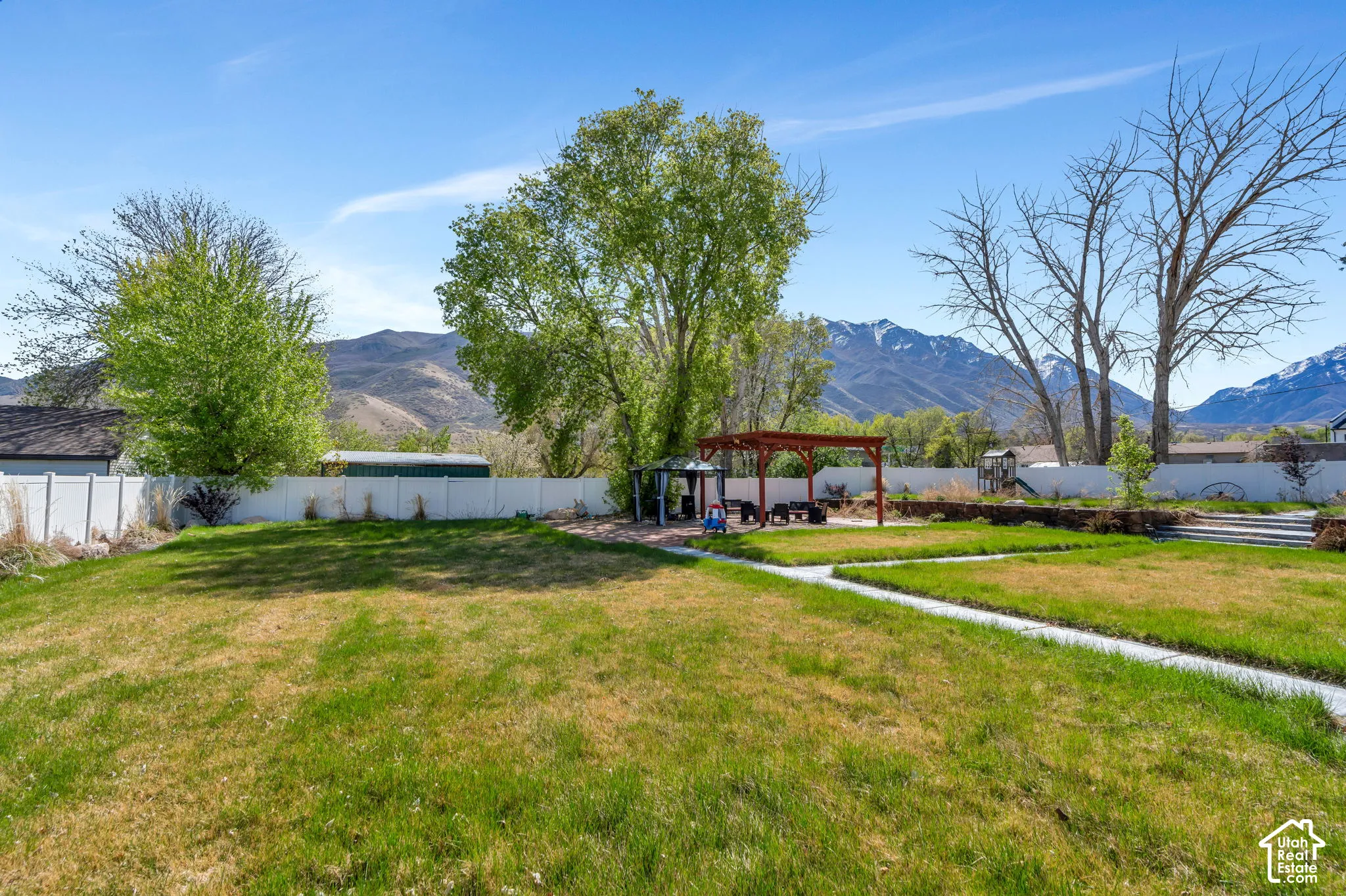 Fully fenced yard