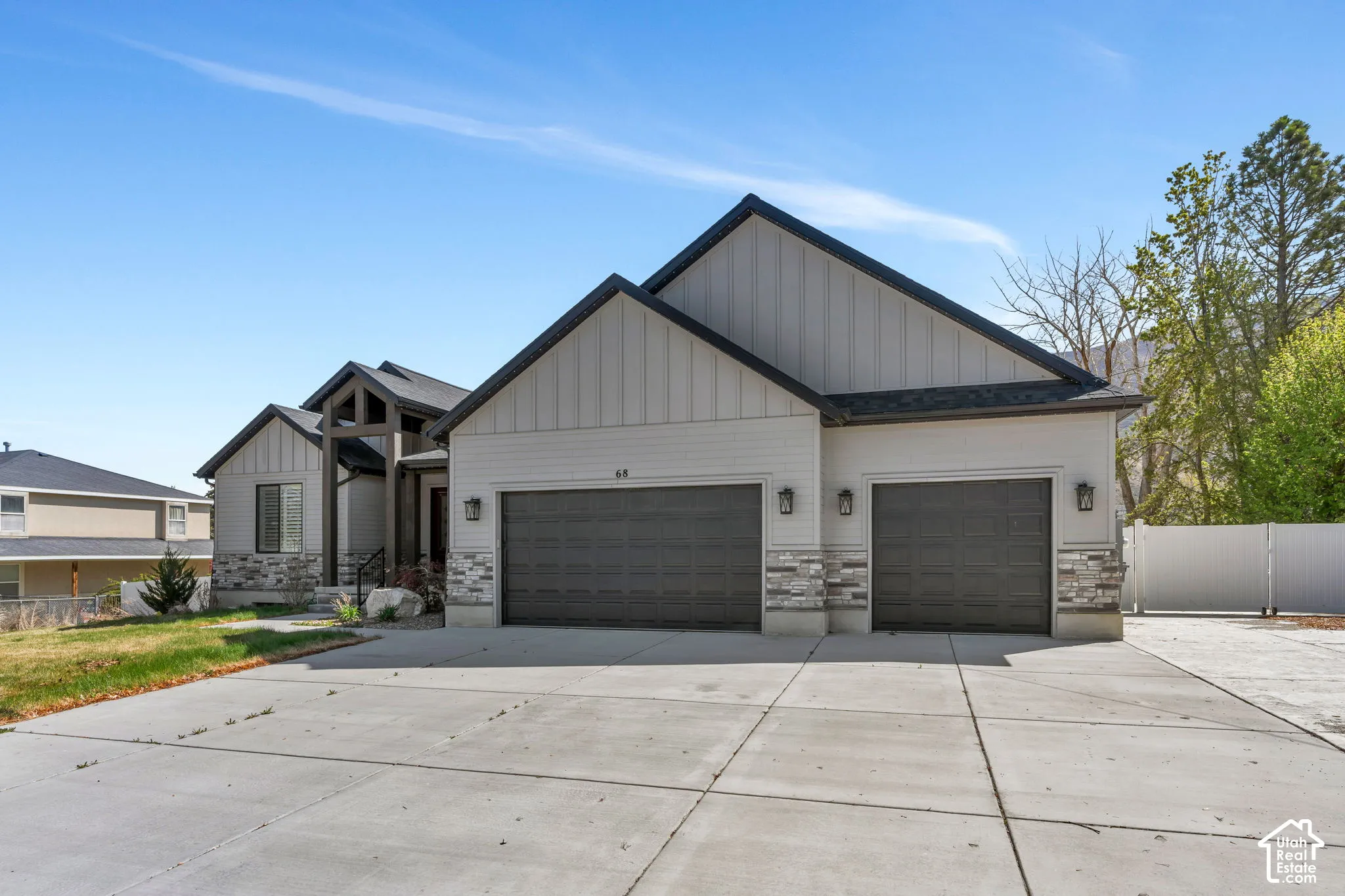 Large driveway