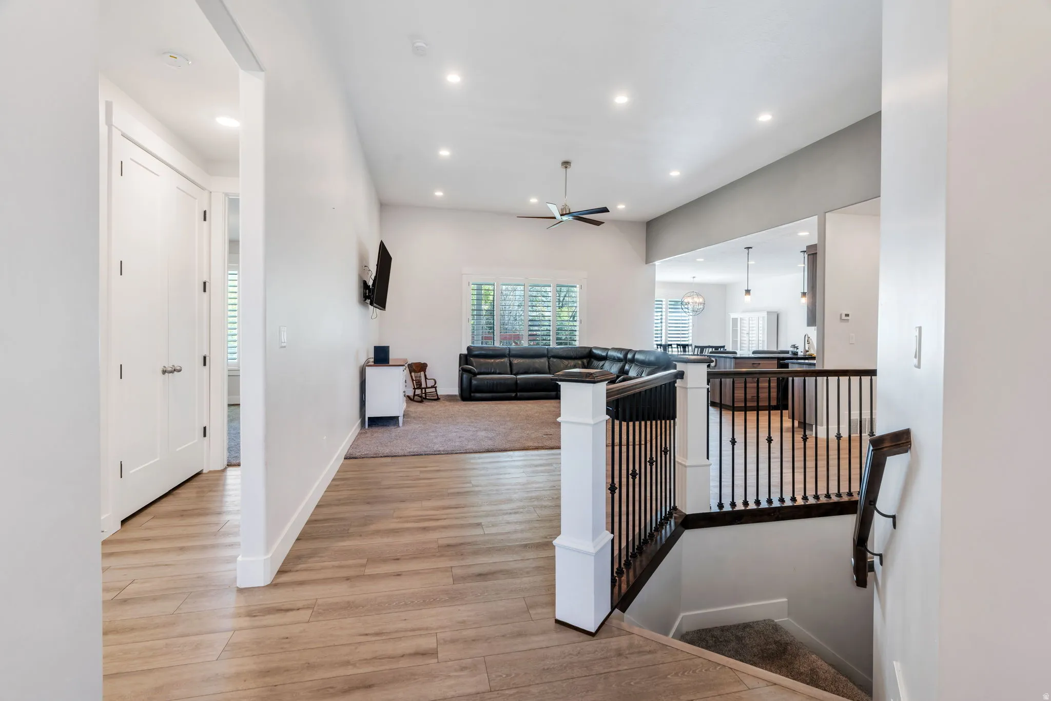 Beautiful open floor plan with LVP flooring