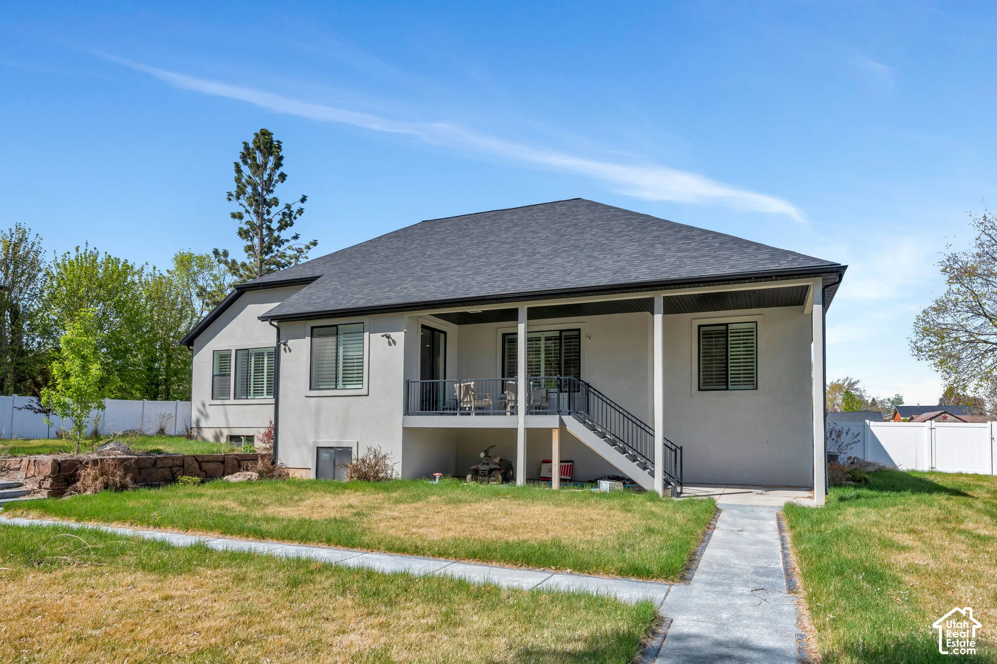 Rear view of property
