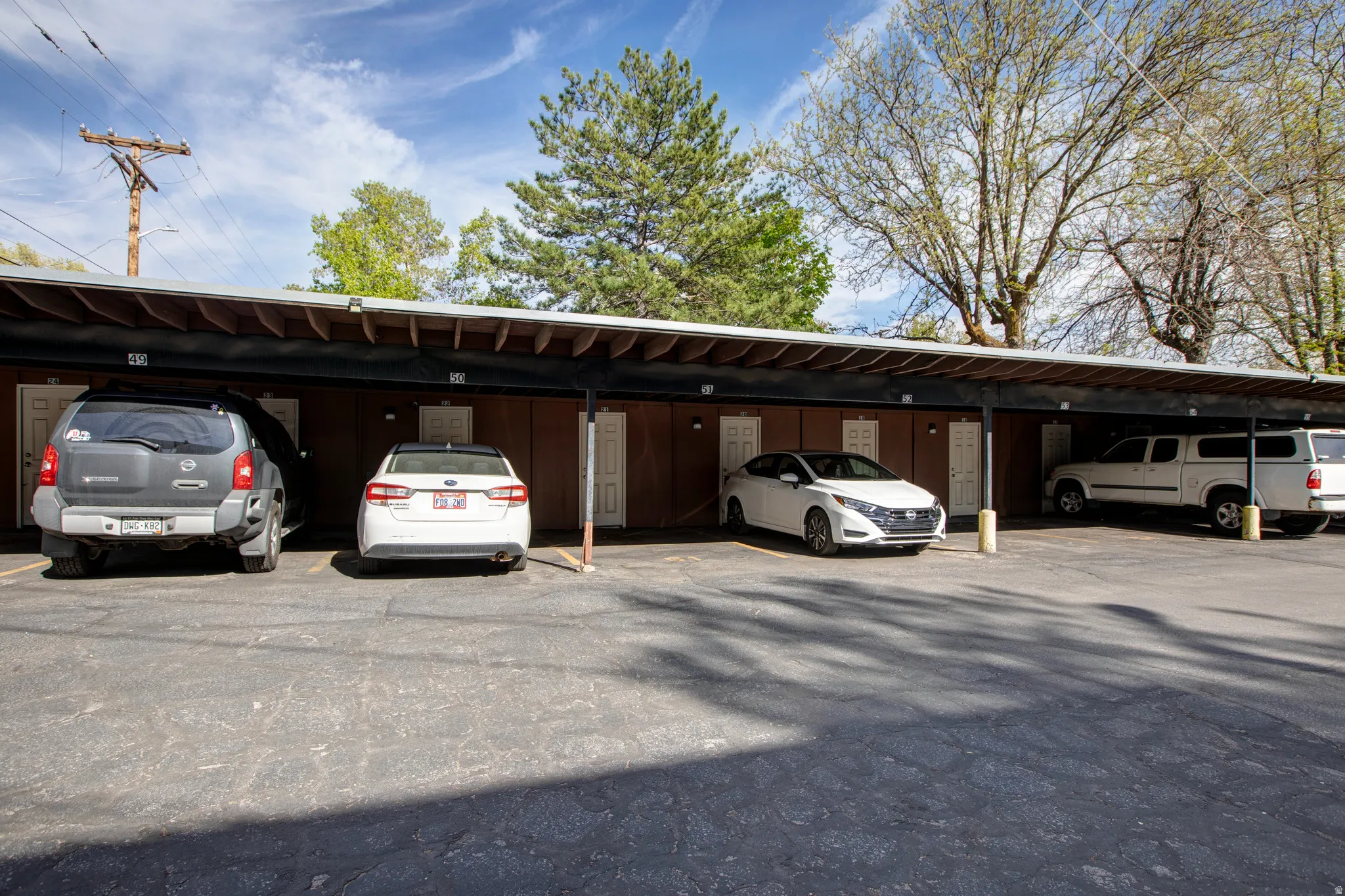 Designated carport space