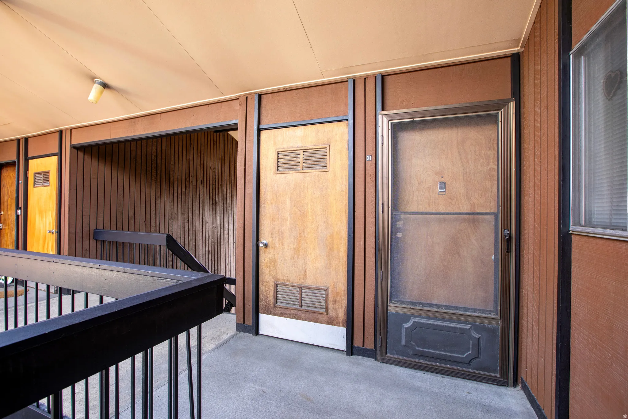 Doorway to unit