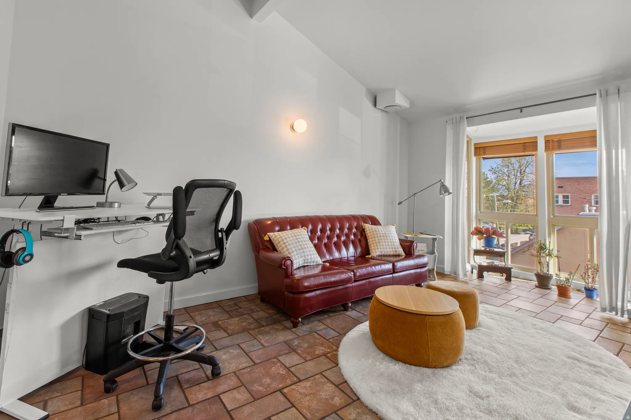 Living room with plenty of natural light