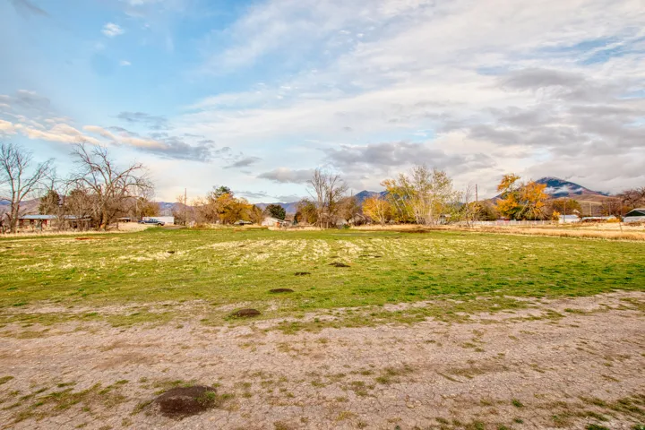 View of yard with a mountain view and a rural view