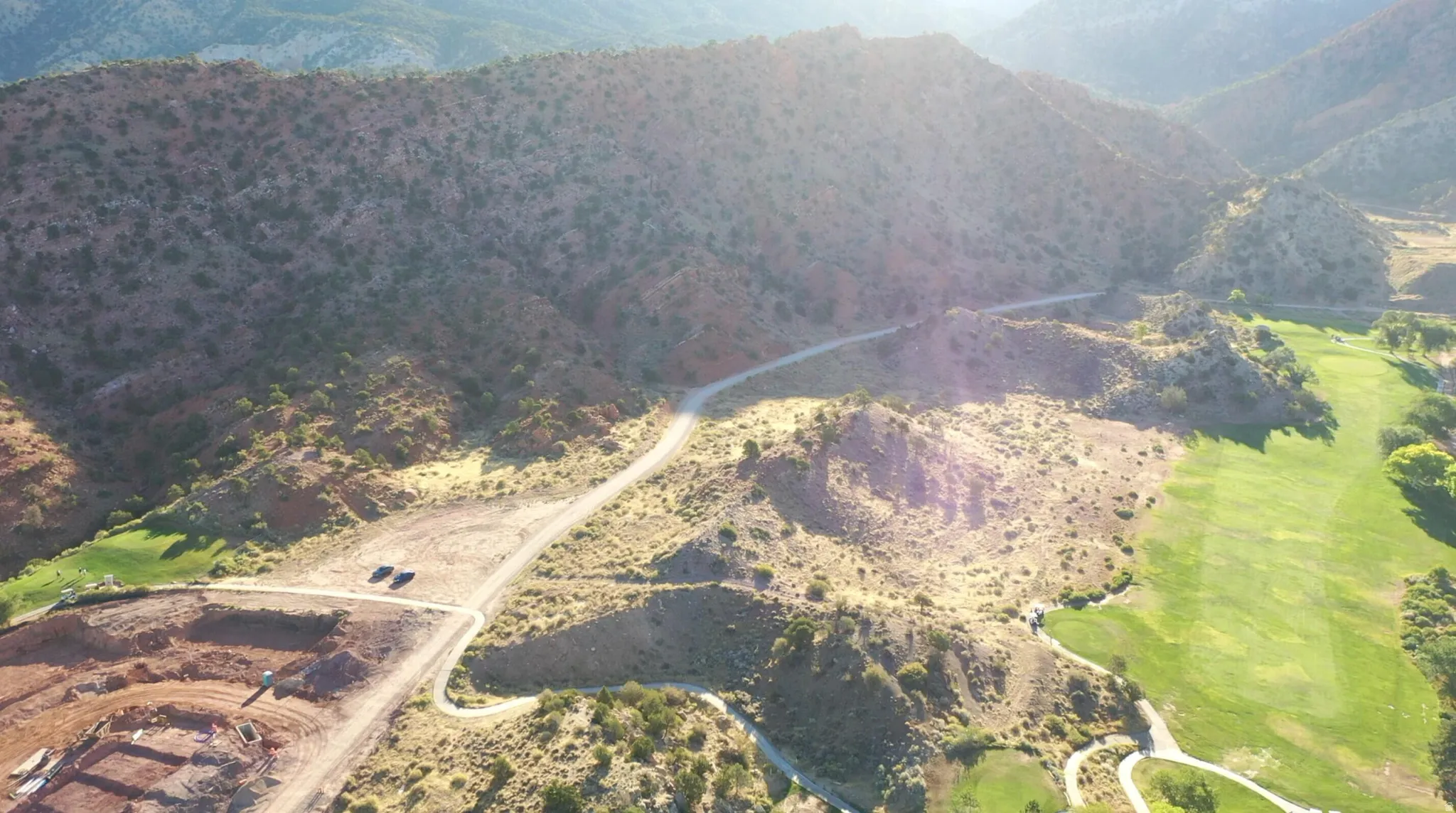 Aerial view of mountains