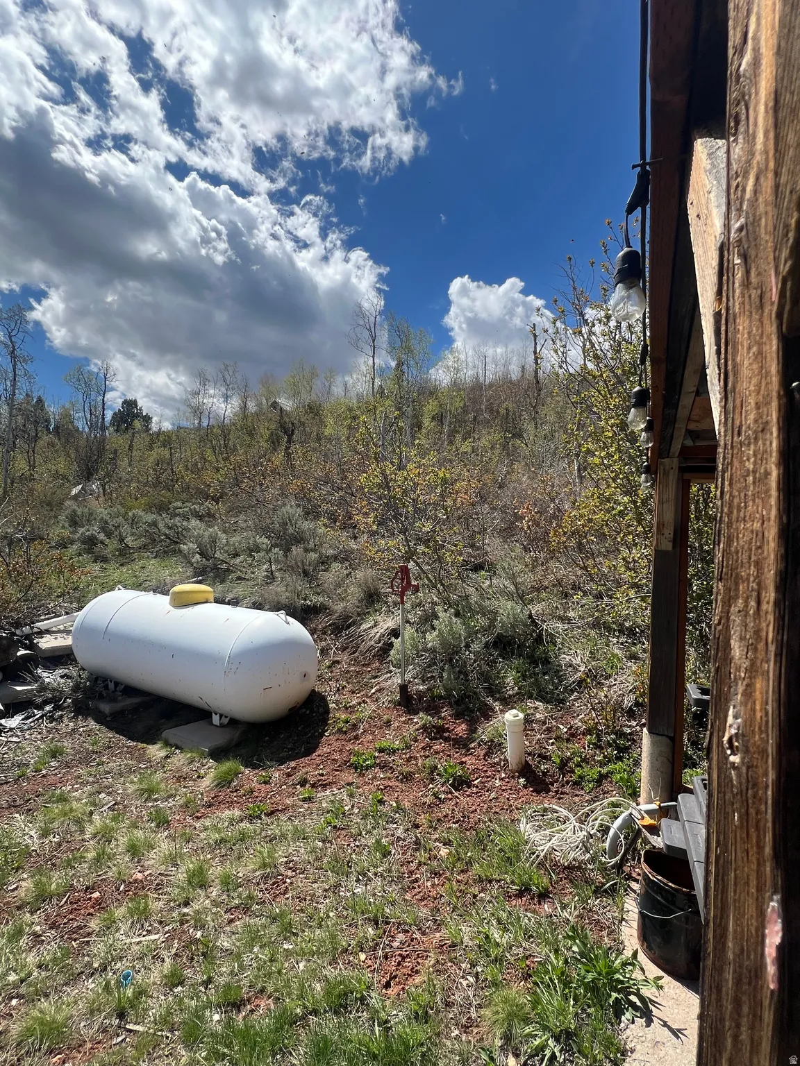 Exterior view of heating fuel tank