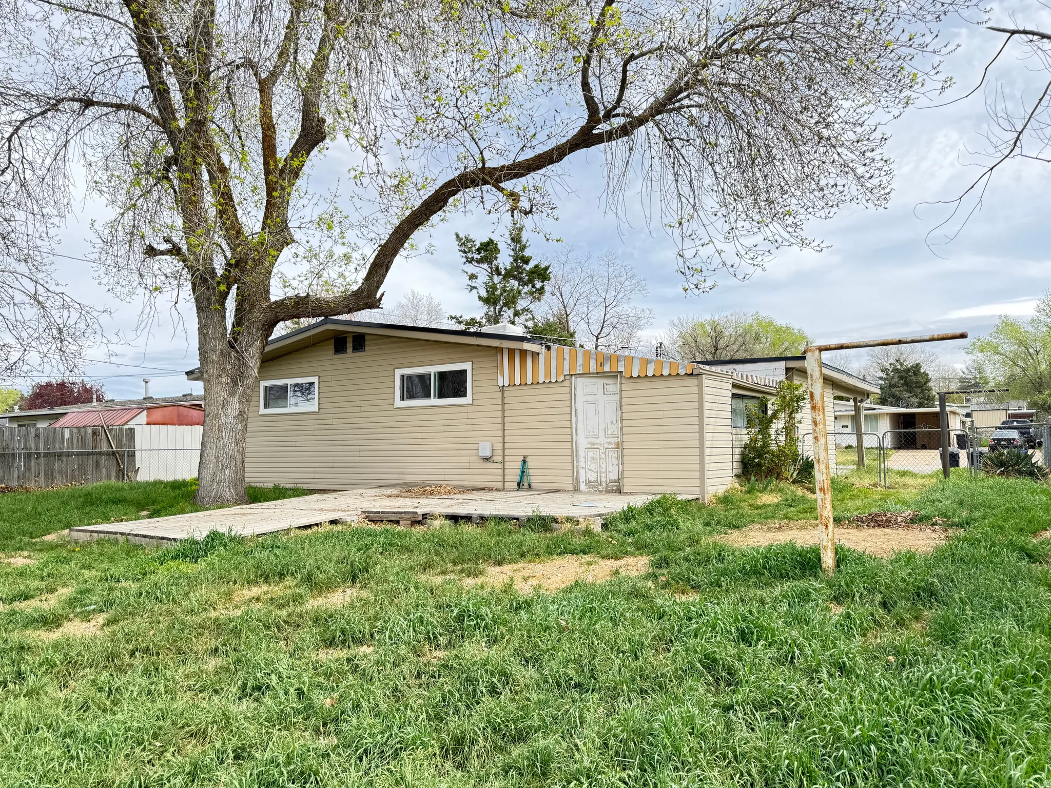 Back of property featuring a patio