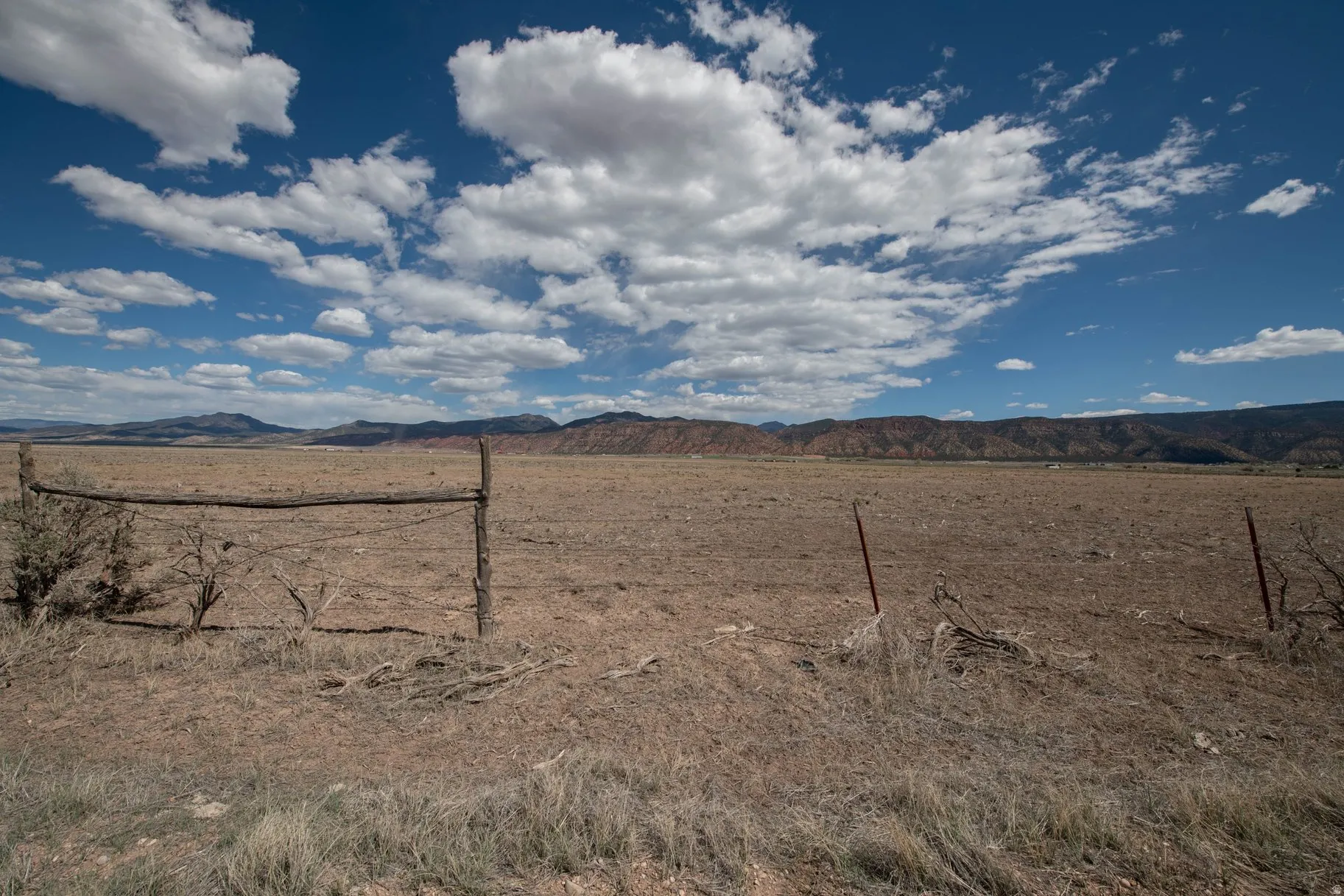 Mountain view with rural landscape