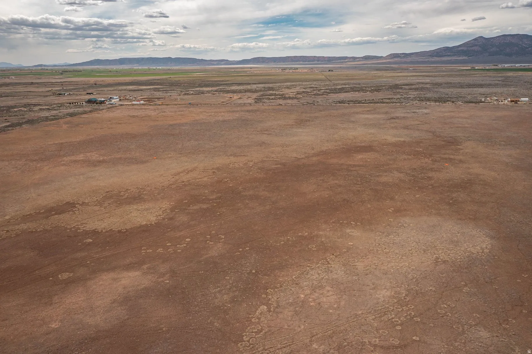Mountain view with rural landscape