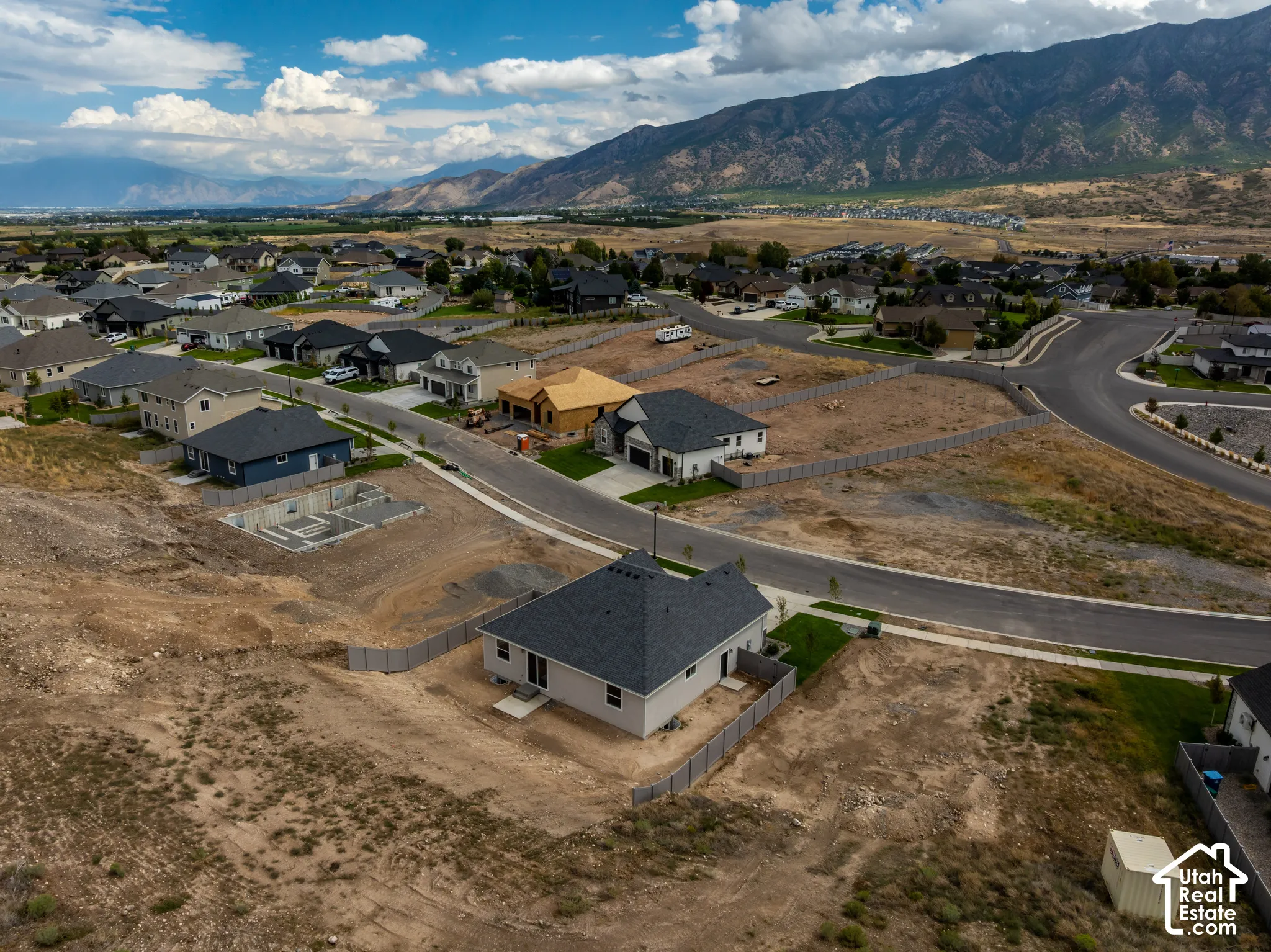 Neighborhood setting with paved streets and established homes