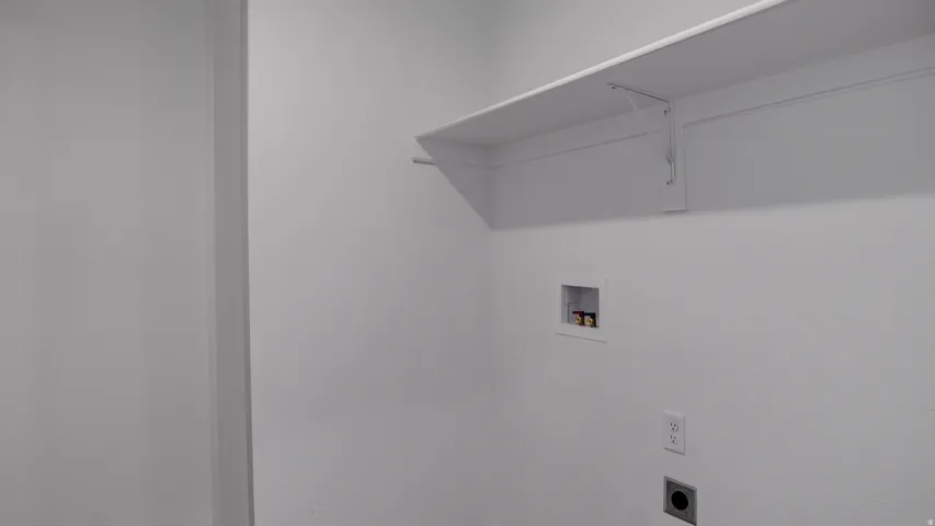 Laundry area featuring washer hookup and hookup for an electric dryer