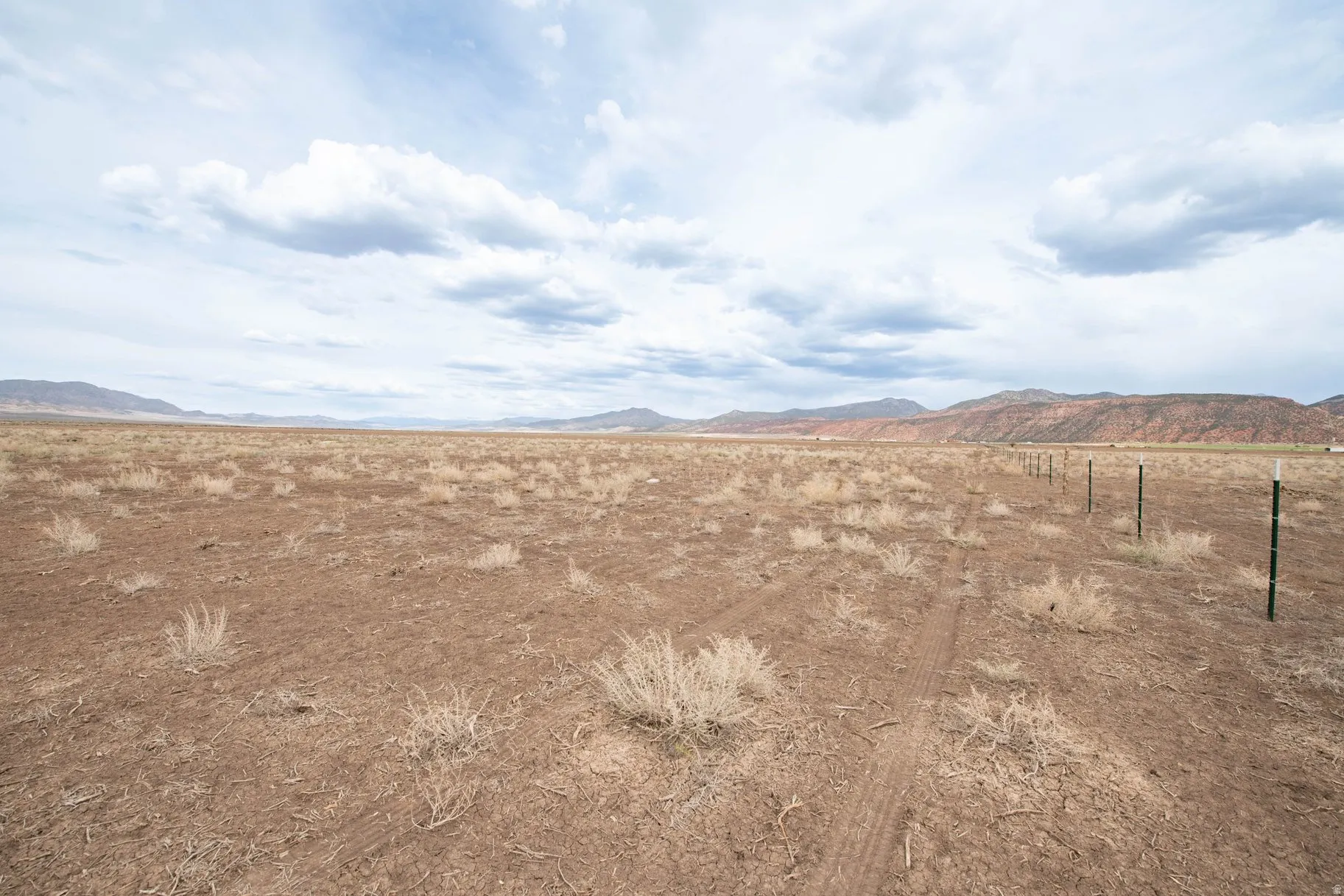 Mountain view with rural landscape