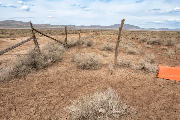 View of mountain background featuring a desert landscape