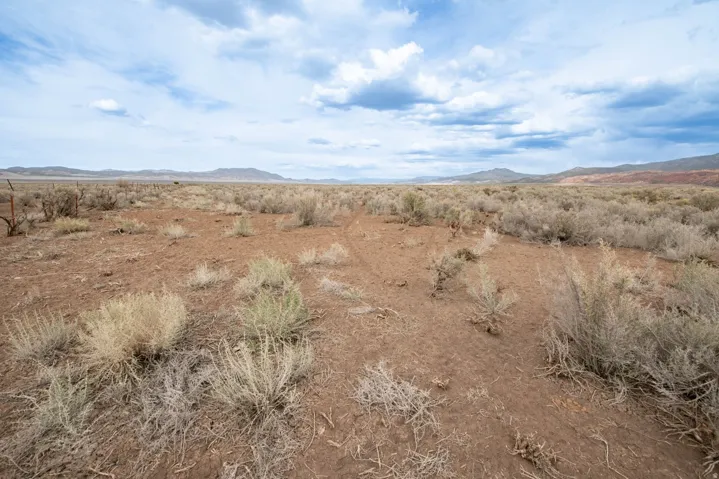 Mountain view with rural landscape and a desert landscape
