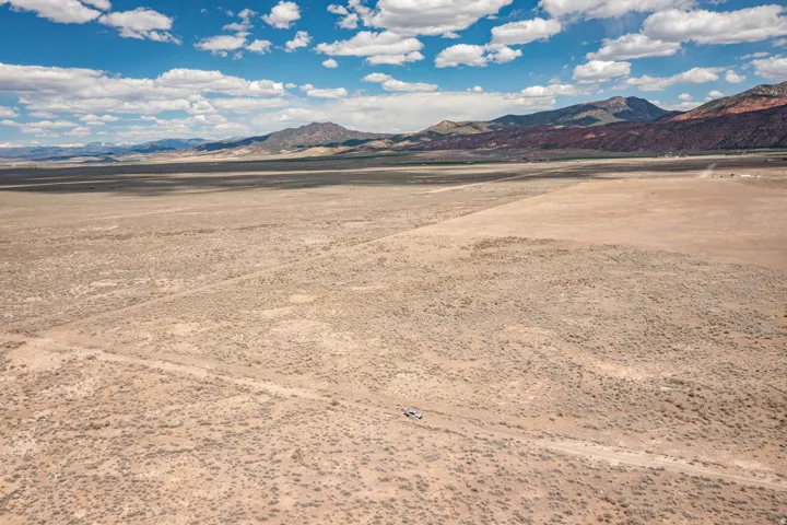 Mountain view with rural landscape and a desert landscape