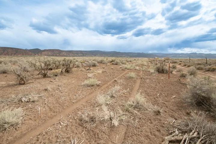 Mountain view with rural landscape and a desert landscape