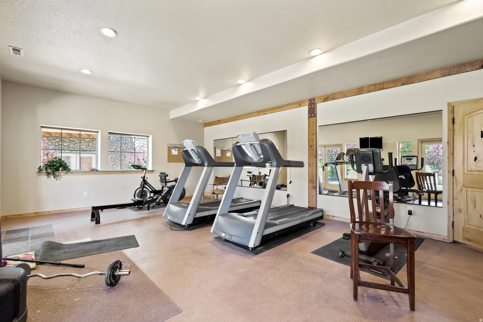 Exercise room in clubhouse
