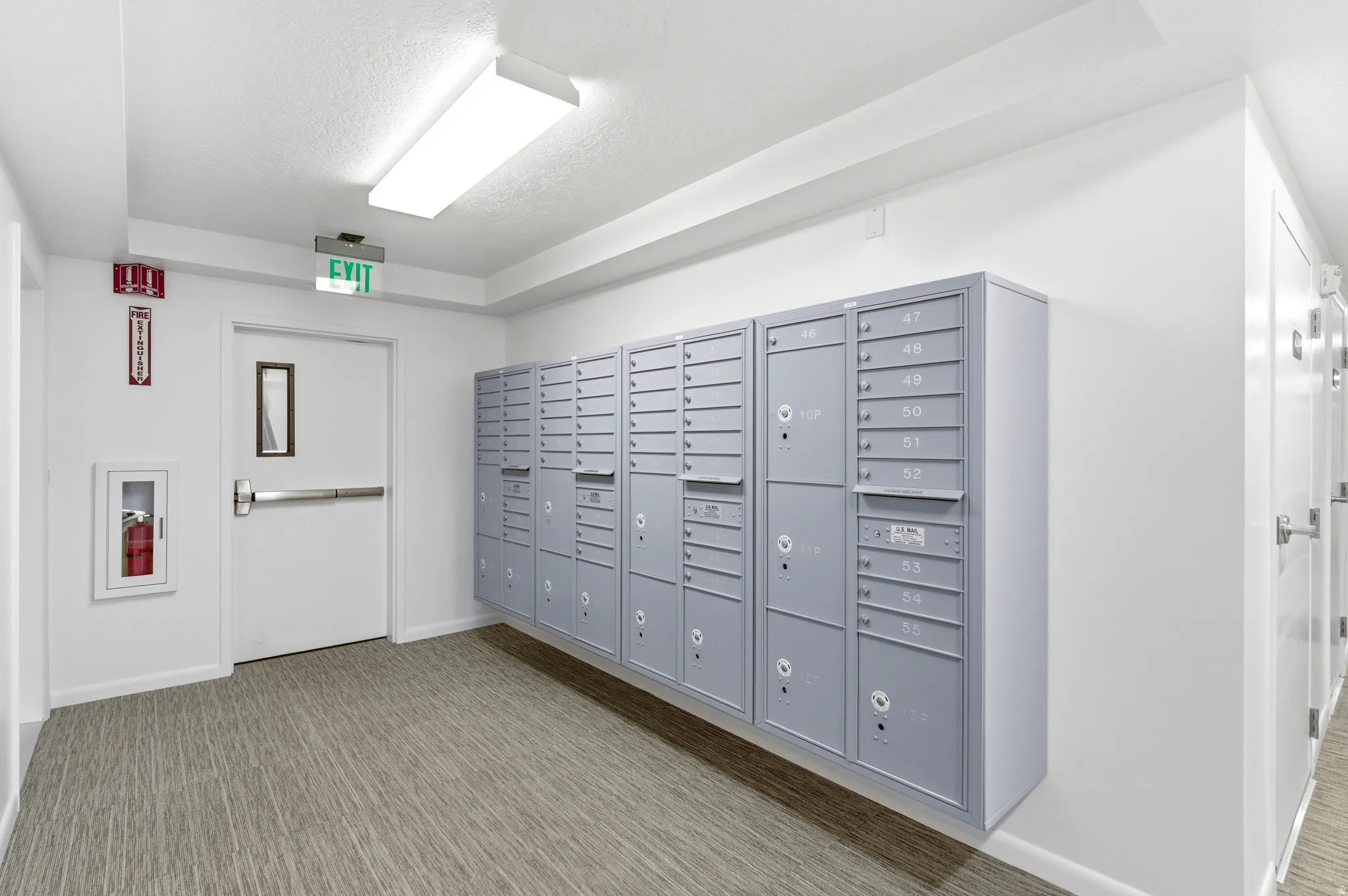 Secured Building featuring mail area where residents packages are safely delivered!