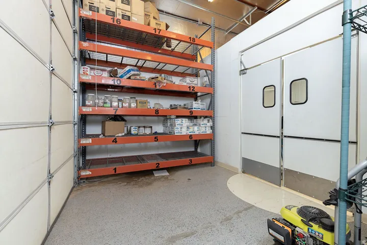 Storage area with a garage