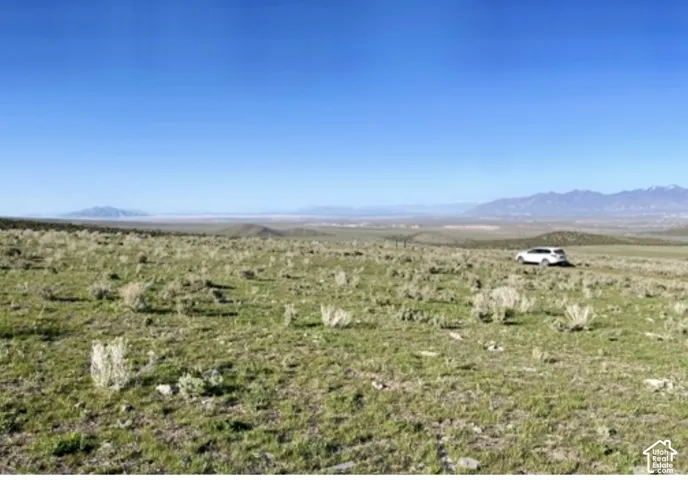Mountain view with rural landscape