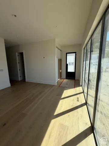 Additional view of the guest suite featuring its own exterior entrance