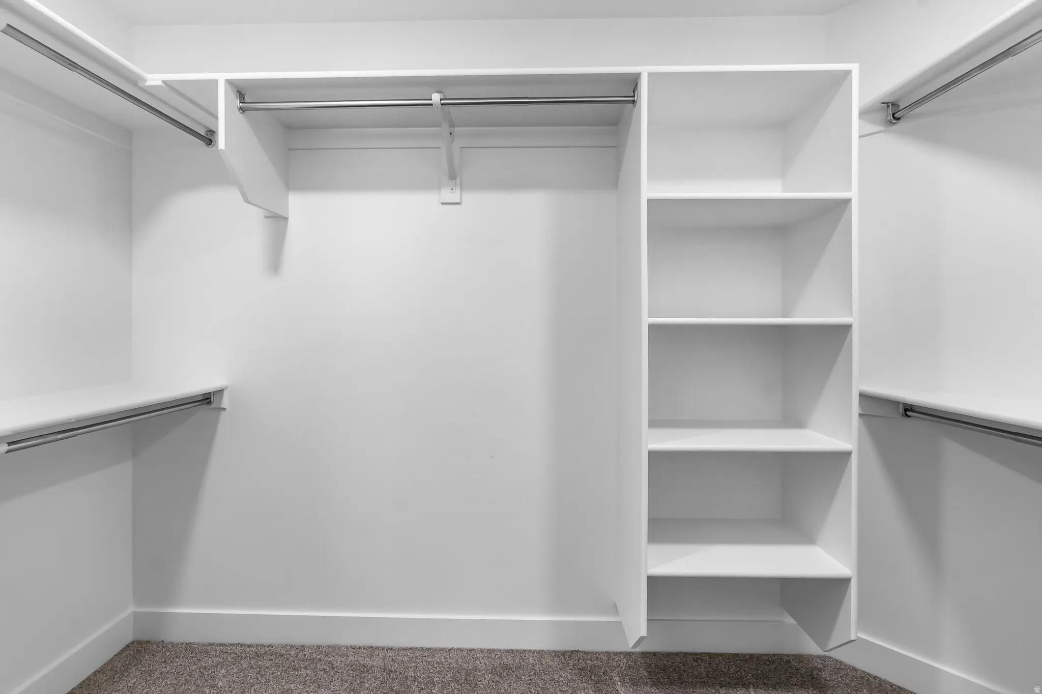 Walk in closet featuring carpet flooring