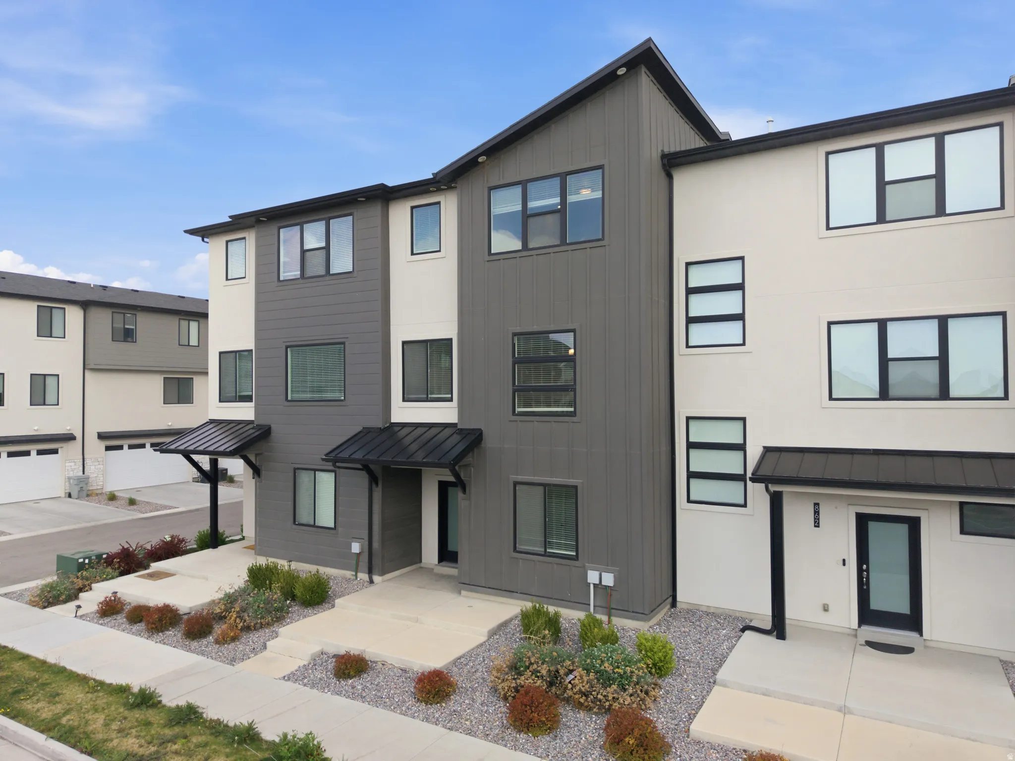 Contemporary home with a standing seam roof
